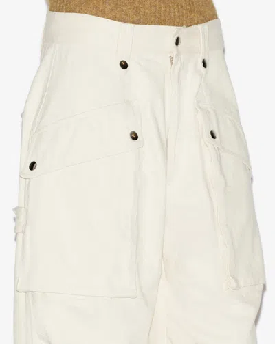 Isabel Marant Étoile Jannick Pants In Ecru