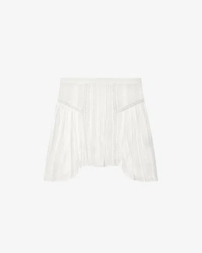 Isabel Marant Étoile Jorena Skirt In White