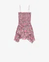 Isabel Marant Étoile Kleid Anka In Raspberry-black