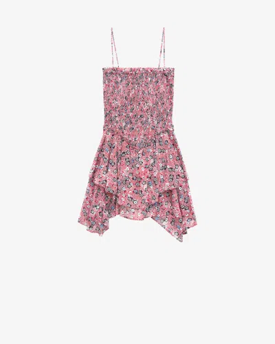 Isabel Marant Étoile Kleid Anka In Raspberry-black