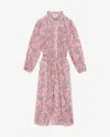 Isabel Marant Étoile Dalida Dress In Raspberry-black