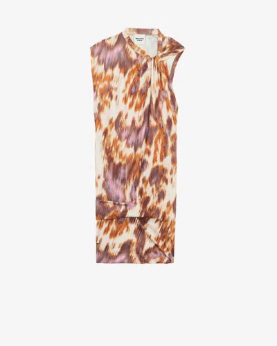 Isabel Marant Étoile Kleid Leany In Ecru-ochre