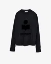 Isabel Marant Étoile Langärmeliges T-shirt Kilsen Mit Logo In Schwarz