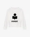 Isabel Marant Étoile Langärmeliges T-shirt Kilsen Mit Logo In Weiss