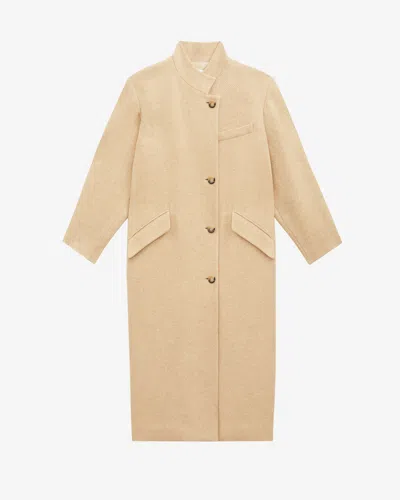 Isabel Marant Étoile Lewina Coat In Ecru