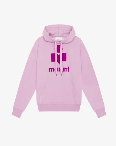 Isabel Marant Étoile Mansel Oversized Hoodie Sweatshirt In Lilac-purple
