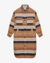 Isabel Marant Étoile Women's Djila Overshirt Long Coat | 25pma0368fac1d02e Color 50cm In Camel