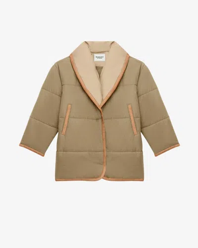Isabel Marant Étoile Mantel Gally In Khaki