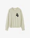 Isabel Marant Étoile Isabel Marant Etoile Marisans Sweater With Logo Intarsia In Light Gray