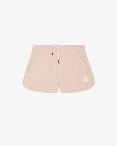 Isabel Marant Étoile Mifa Shorts In Pearl Rose-ecru