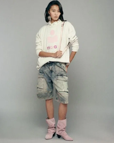 Isabel Marant Étoile Mindy Sweatshirt In Ecru