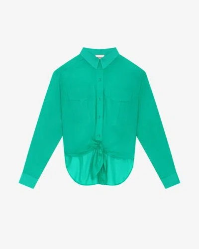 Isabel Marant Étoile Nath Shirt In Green