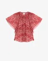 Isabel Marant Étoile Isabel Marant Etoile 'neslya' Red Viscose Blouse Women In Red