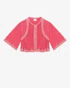 Isabel Marant Étoile Perkins Top In Raspberry