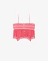 Etoile Piyae Top In Raspberry