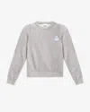 Isabel Marant Étoile Prissa Logo Sweatshirt In Gray-ice Blue