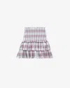 Isabel Marant Étoile Naomi Layered Skirt In Ecru-pink