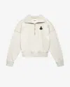 Isabel Marant Étoile Ross Logo-print Sweatshirt In Ecru-khaki