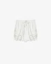 Isabel Marant Étoile Elastic Waist Shorts In White