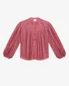 Isabel Marant Étoile Salika Oberteil In Cranberry