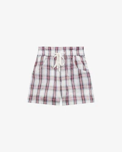 Isabel Marant Étoile Shorts Beatia In Ecru-pink