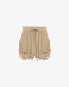 Isabel Marant Étoile Safa Shorts In Light Khaki