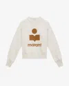 Isabel Marant Étoile Crew Neck Long Sleeve Sweatshirt In White