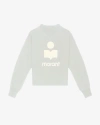 Isabel Marant Étoile Sweatshirt Moby In Light Blue And Ecru