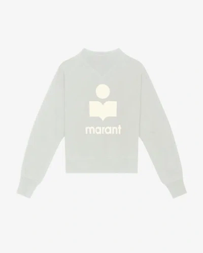 Isabel Marant Étoile Sweatshirt Moby In Light Blue And Ecru