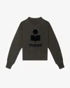 Isabel Marant Étoile Sweatshirt Moby In Schwarz Gewaschen