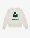 Isabel Marant Étoile Sweatshirt Mobyli In Ecru-emerald