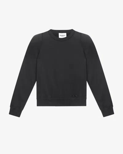 Isabel Marant Étoile Sweatshirt Prissa Mit Logo In Black