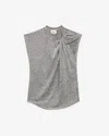 Isabel Marant Étoile Naylor T-shirt In Gray-silver