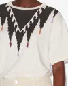 Isabel Marant Étoile Zewel T-shirt In Ecru-faded Black