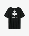 Isabel Marant Étoile T-shirt Zewel Mit Logo In Black