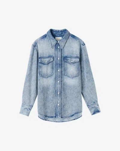 Isabel Marant Étoile Tahis Shirt In Light Blue