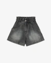 Isabel Marant Étoile Fließende Jeansshorts Titea In Gray