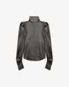 Isabel Marant Étoile Baiola Top In Metallic Black
