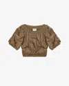 Isabel Marant Étoile Top Bertille In Khaki