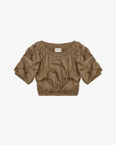 Isabel Marant Étoile Top Bertille In Khaki