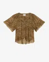 Isabel Marant Étoile Top Neslya In Khaki