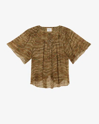 Isabel Marant Étoile Top Neslya In Khaki