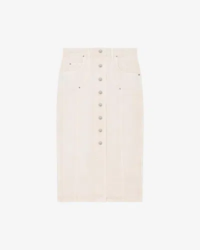 Isabel Marant Étoile Vandy Skirt In Ecru