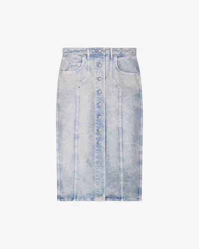 Isabel Marant Étoile Vandy Skirt In Light Blue