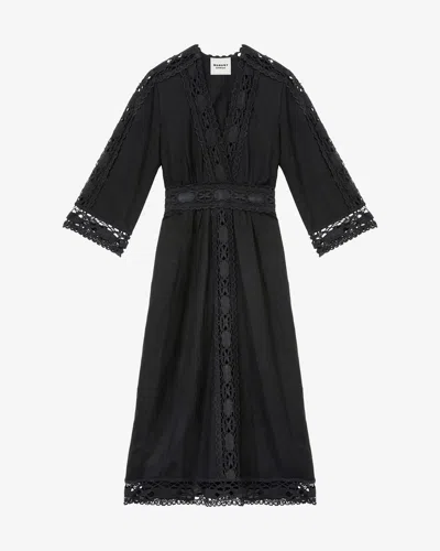 Isabel Marant Étoile Veona Long Dress In Black
