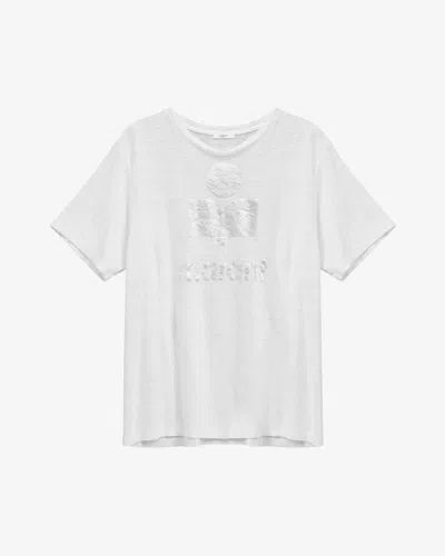 Isabel Marant Étoile Zewel Logo T-shirt In White