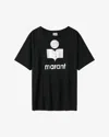 Isabel Marant Étoile Isabel Marant Etoile Zewel T Shirt With Metallic Logo Print In Black