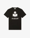 Isabel Marant Étoile Isabel Marant Etoile Zewel T Shirt With Metallic Logo Print In Black