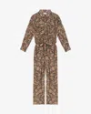 Isabel Marant Étoile Ziya Jumpsuit In Black-ochre