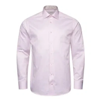 Eton - Pink Contemporary Fit Fine Striped Signature Twill Shirt 10001208853